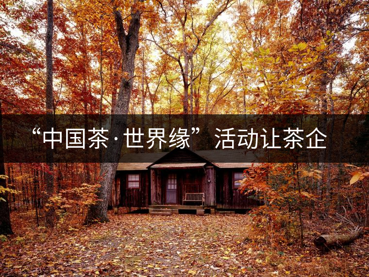 “中國茶·世界緣”活動讓茶企與外賓交流