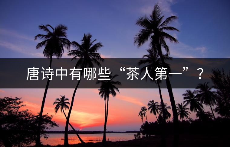 唐詩中有哪些“茶人第一”？