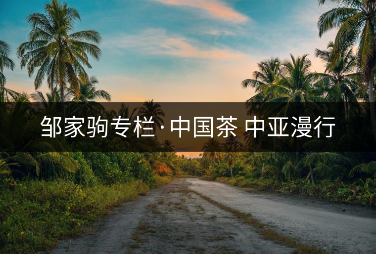 鄒家駒專欄·中國(guó)茶 中亞漫行