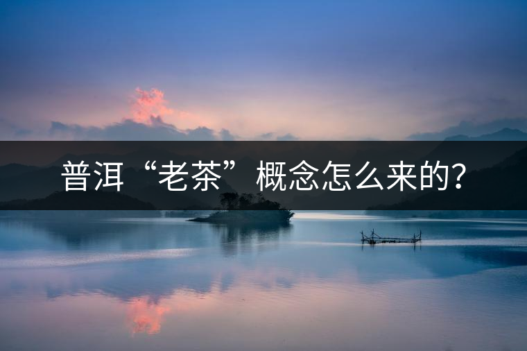 普洱“老茶”概念怎么來的？