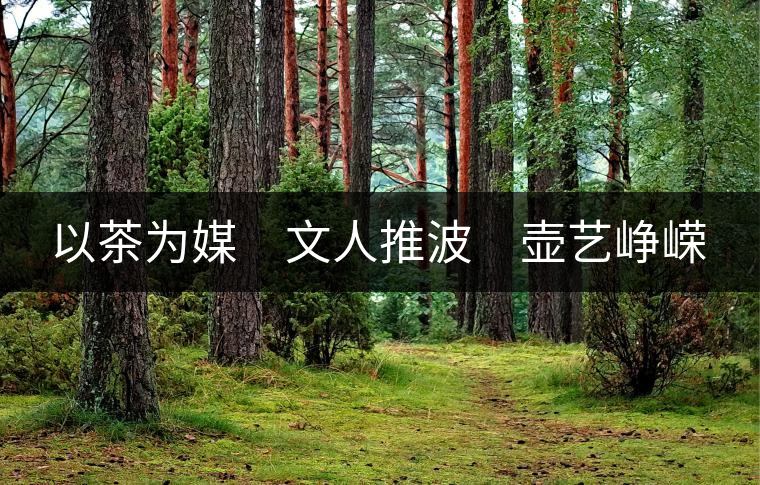 以茶為媒　文人推波　壺藝崢嶸
