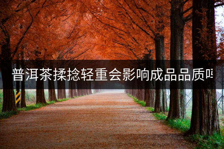 普洱茶揉捻輕重會(huì)影響成品品質(zhì)嗎？