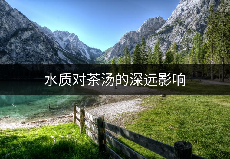 水質(zhì)對茶湯的深遠(yuǎn)影響 水質(zhì)對茶湯的深遠(yuǎn)影響