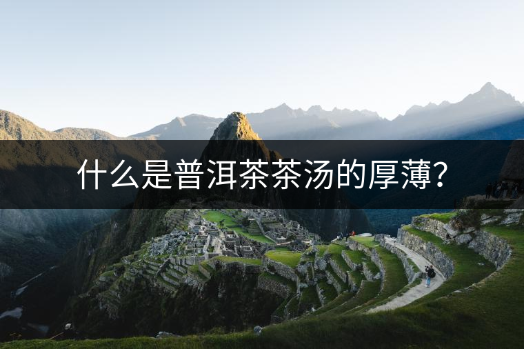 什么是普洱茶茶湯的厚??？