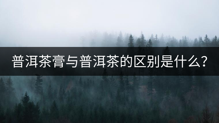 普洱茶膏與普洱茶的區(qū)別是什么? 普洱茶膏與普洱茶的區(qū)別是什么?