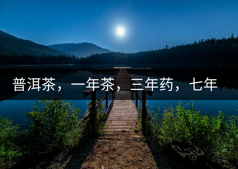 普洱茶，一年茶，三年藥，七年寶