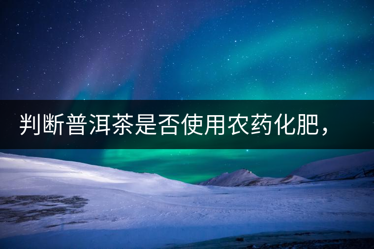 判斷普洱茶是否使用農(nóng)藥化肥，試試這兩種方法！