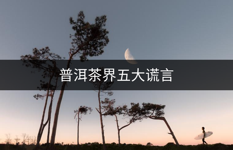 普洱茶界五大謊言