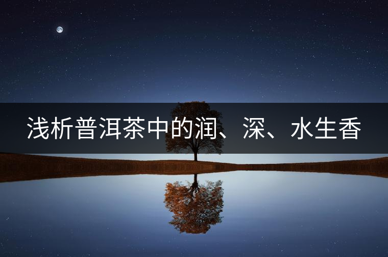 淺析普洱茶中的潤、深、水生香