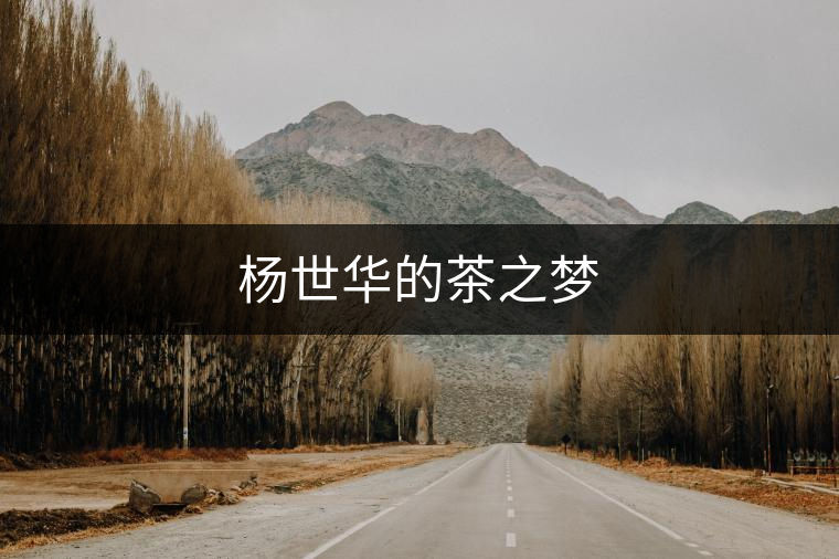 楊世華的茶之夢(mèng) 楊世華的茶之夢(mèng)