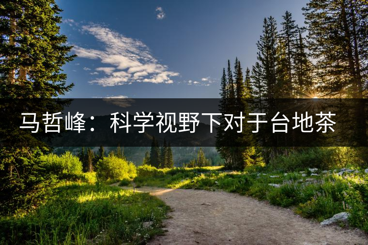 馬哲峰:科學(xué)視野下對于臺地茶的技術(shù)探討 馬哲峰:科學(xué)視野下對于臺地茶的技術(shù)探討