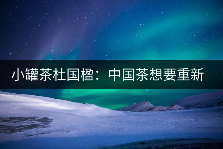 小罐茶杜國(guó)楹：中國(guó)茶想要重新走向世界，就要把用戶體驗(yàn)變簡(jiǎn)單