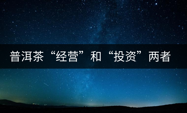 普洱茶“經(jīng)營(yíng)”和“投資”兩者兼顧的茶商朱寧