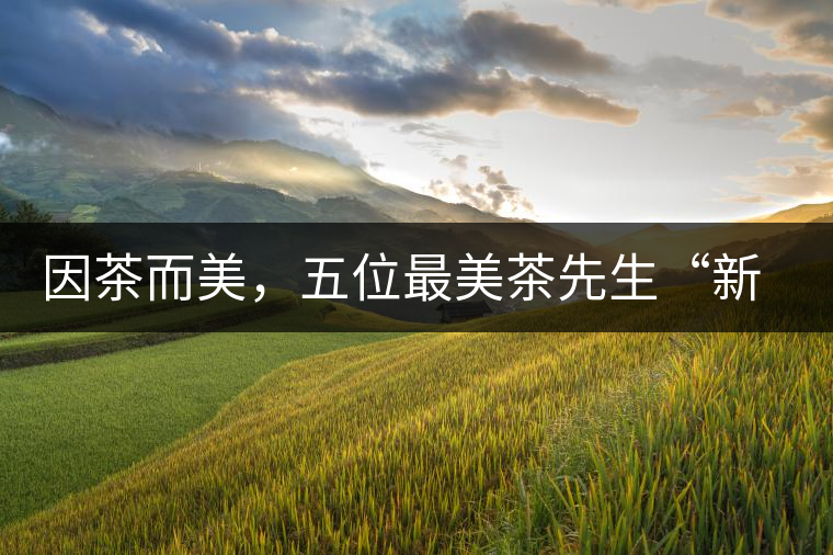 因茶而美，五位最美茶先生“新鮮出爐”啦