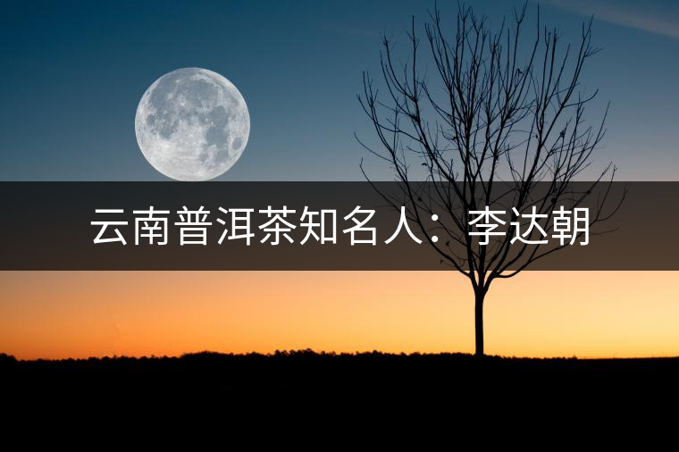 云南普洱茶知名人:李達(dá)朝 云南普洱茶知名人:李達(dá)朝