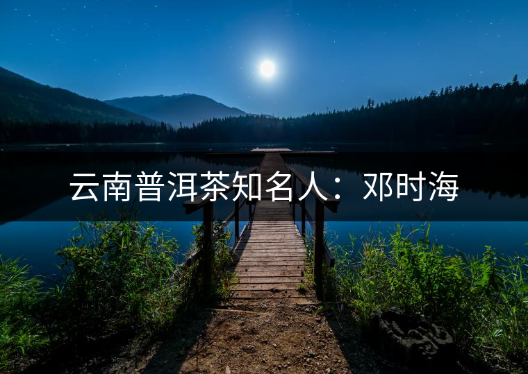 云南普洱茶知名人：鄧時海