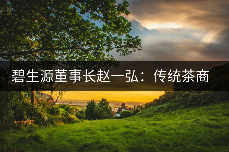 碧生源董事長趙一弘：傳統(tǒng)茶商也要互聯(lián)網