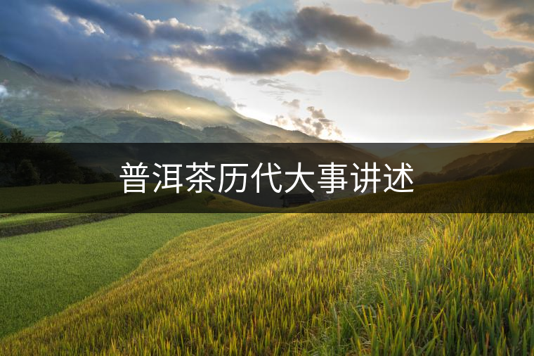 普洱茶歷代大事講述