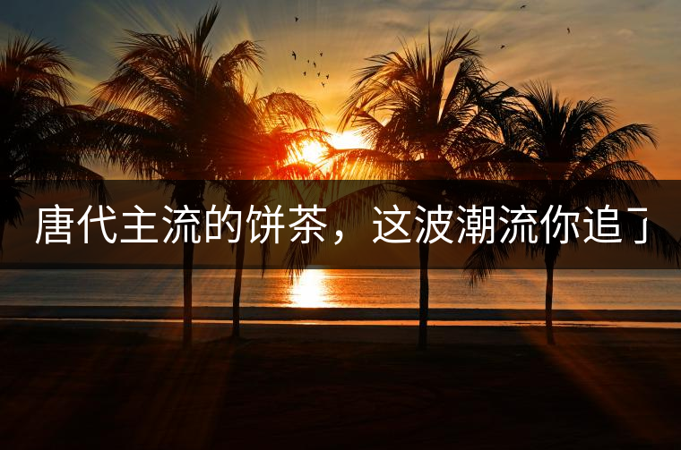 唐代主流的餅茶，這波潮流你追了嗎？