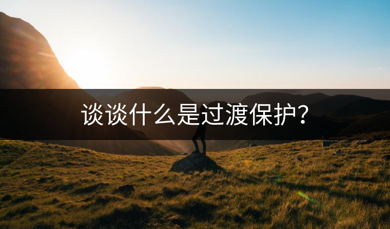 談?wù)勈裁词沁^(guò)渡保護(hù)？