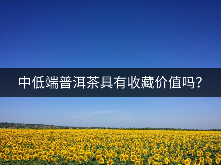 中低端普洱茶具有收藏價值嗎？