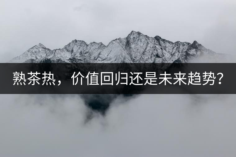 熟茶熱，價(jià)值回歸還是未來(lái)趨勢(shì)？