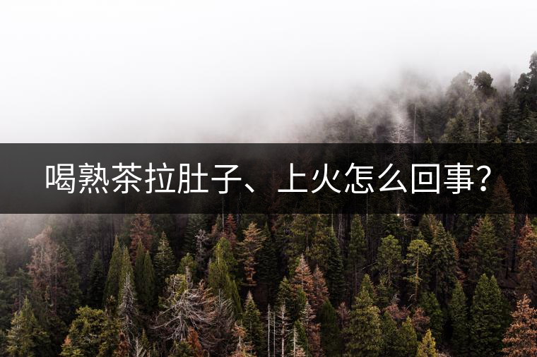 喝熟茶拉肚子、上火怎么回事？