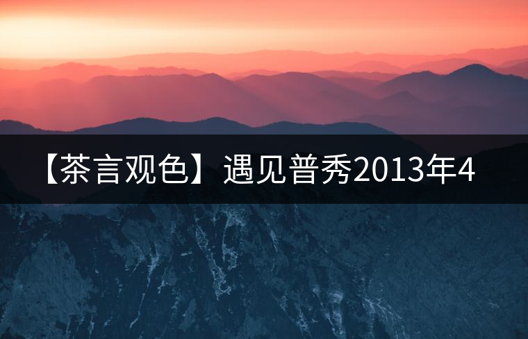 【茶言觀(guān)色】遇見(jiàn)普秀2013年435紅絲帶青餅
