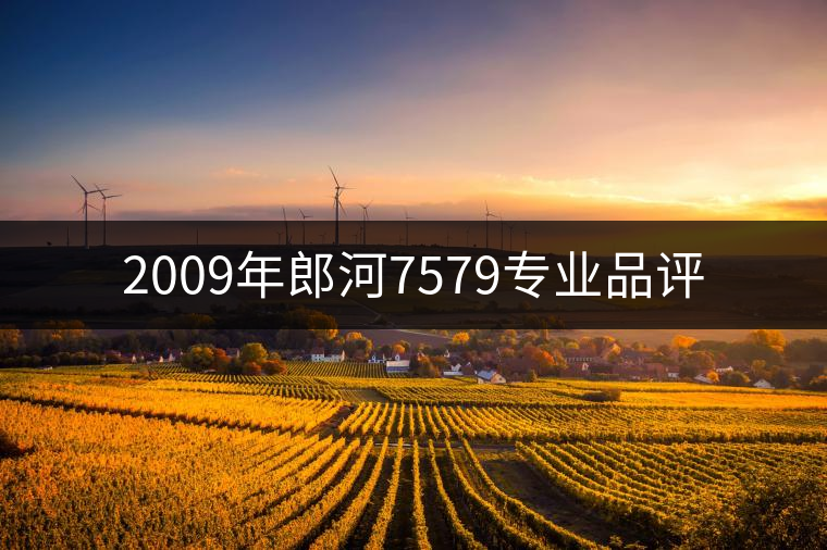 2009年郎河7579專業(yè)品評 2009年郎河7579專業(yè)品評