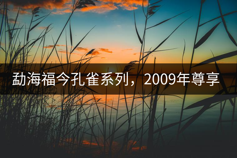 勐海福今孔雀系列，2009年尊享青餅