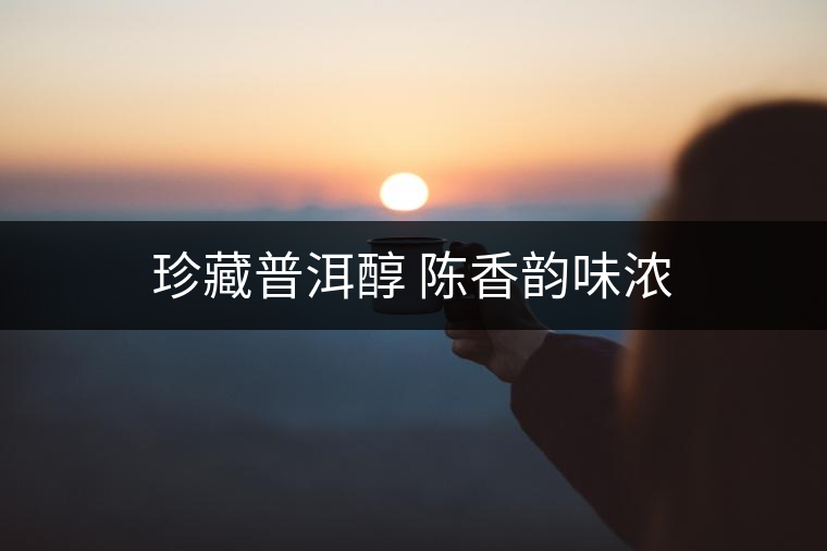 珍藏普洱醇 陳香韻味濃