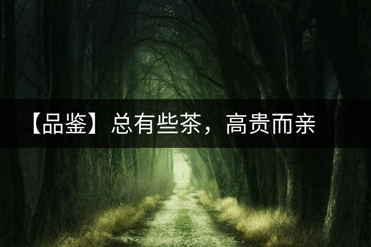 【品鑒】總有些茶，高貴而親切