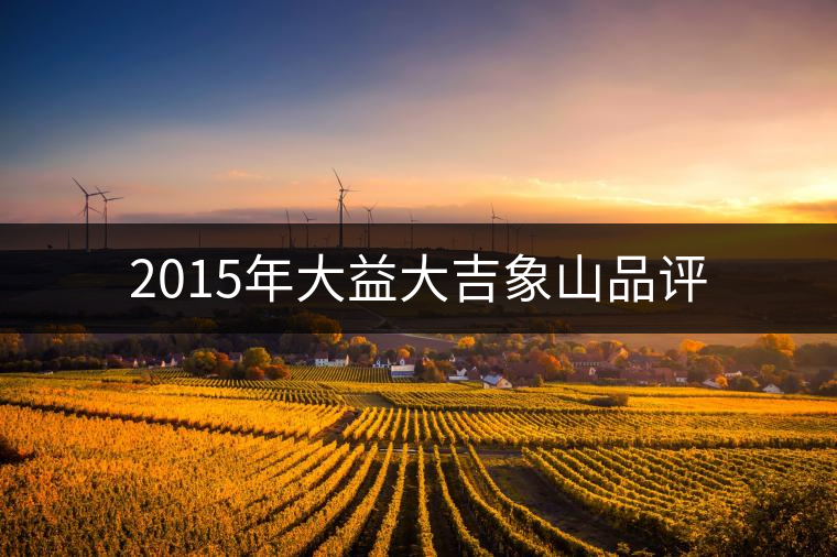 2015年大益大吉象山品評(píng) 2015年大益大吉象山品評(píng)