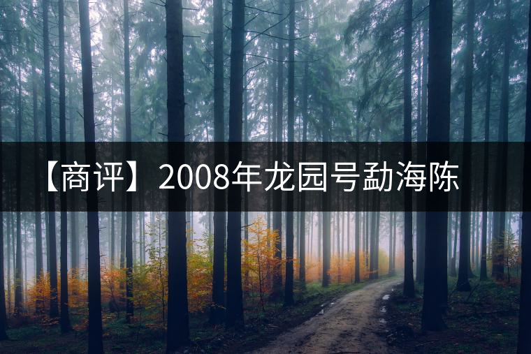 【商評(píng)】2008年龍園號(hào)勐海陳香熟磚