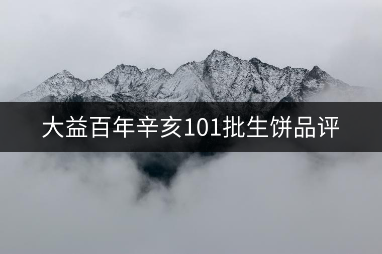 大益百年辛亥101批生餅品評(píng)