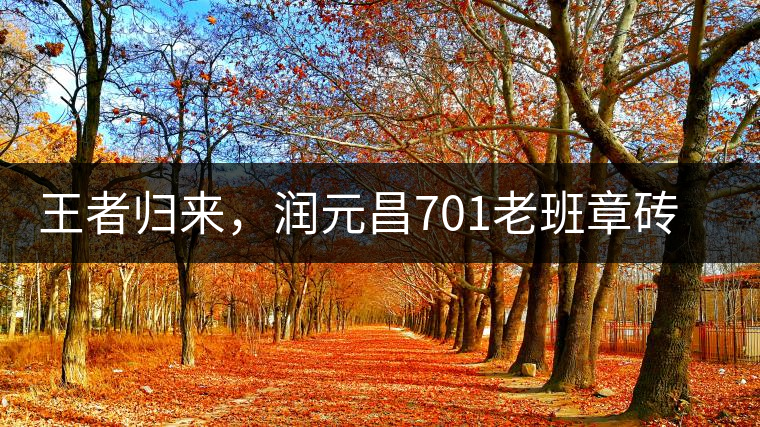 王者歸來，潤元昌701老班章磚王即將上市