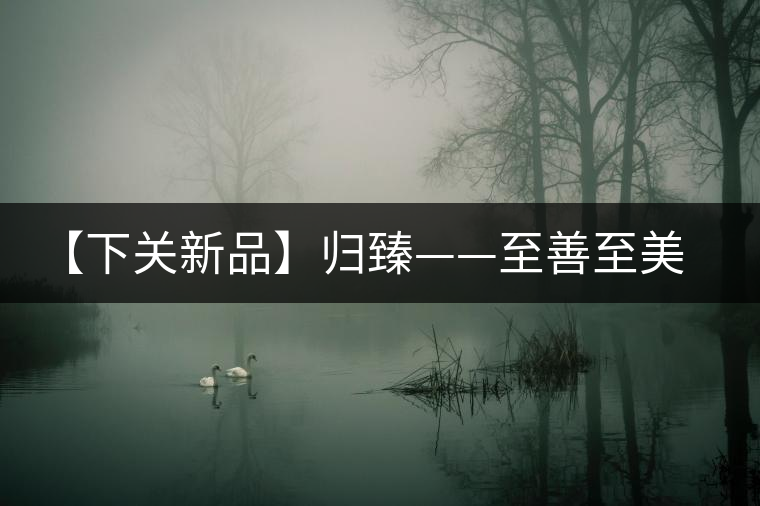 【下關(guān)新品】歸臻——至善至美，唯言歸臻