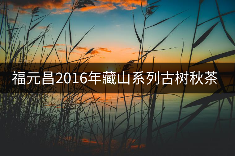 福元昌2016年藏山系列古樹秋茶全部上市！