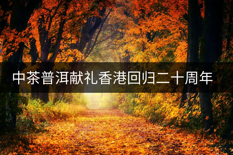 中茶普洱獻(xiàn)禮香港回歸二十周年紀(jì)念餅榮耀問(wèn)世