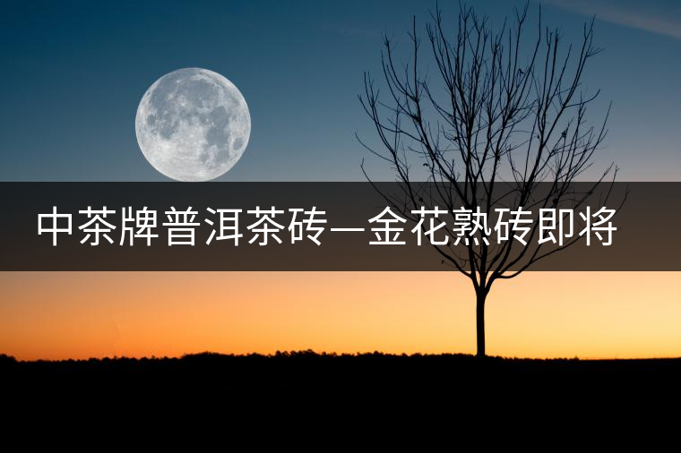 中茶牌普洱茶磚—金花熟磚即將上市 中茶牌普洱茶磚—金花熟磚即將上市