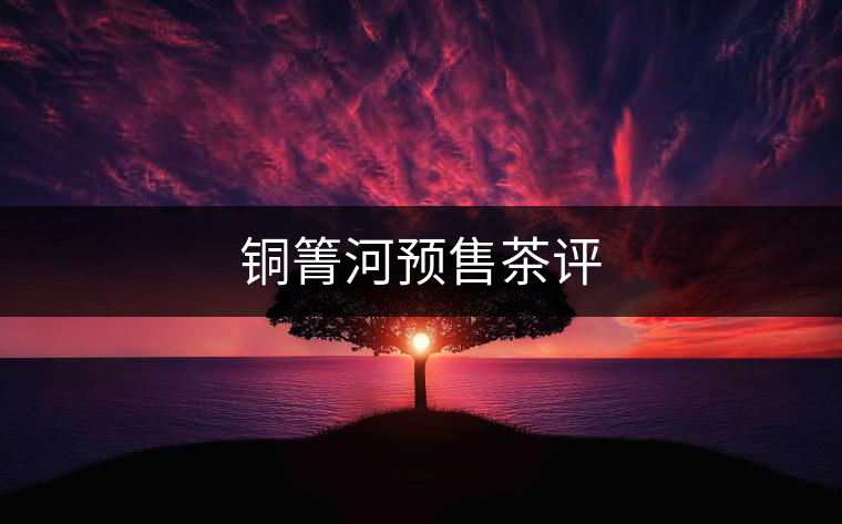 銅箐河預(yù)售茶評(píng)
