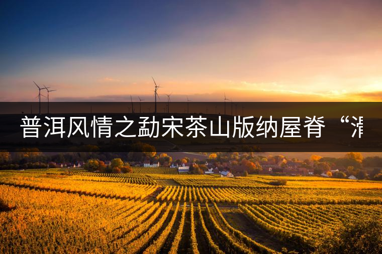 普洱風(fēng)情之勐宋茶山版納屋脊“滑竹梁子” 普洱風(fēng)情之勐宋茶山版納屋脊“滑竹梁子”