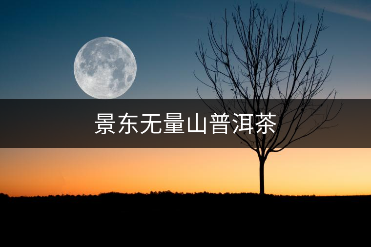 景東無量山普洱茶
