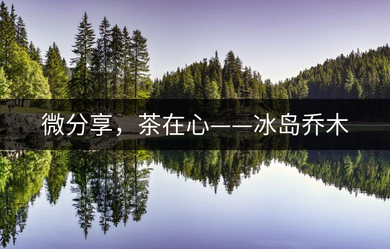 微分享，茶在心——冰島喬木