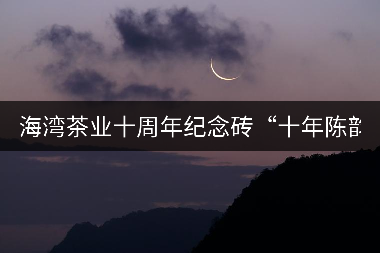 海灣茶業(yè)十周年紀(jì)念磚“十年陳韻”品鑒！