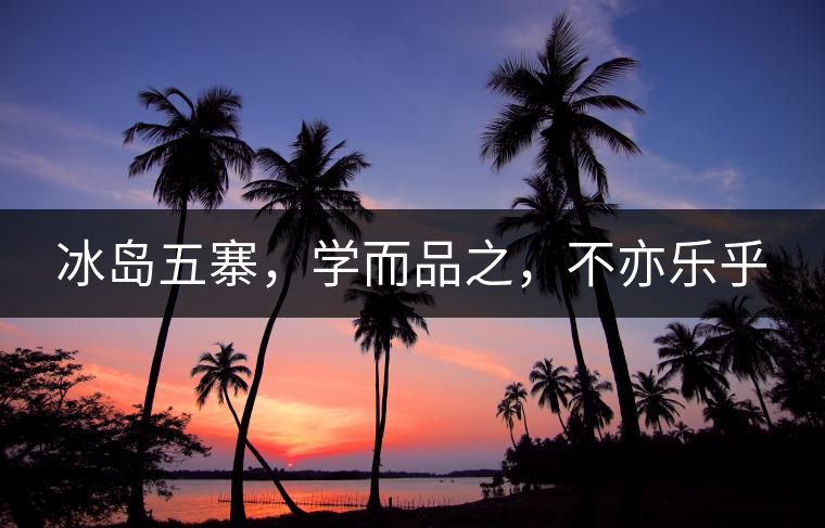 冰島五寨，學而品之，不亦樂乎