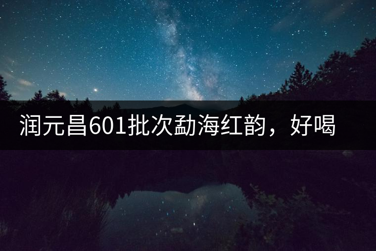 潤元昌601批次勐海紅韻，好喝不貴的口糧熟茶