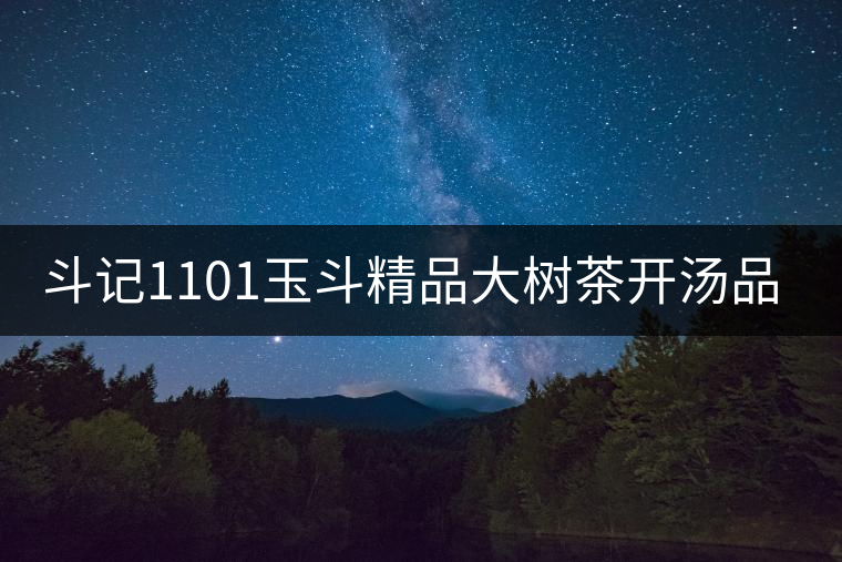 斗記1101玉斗精品大樹茶開湯品鑒