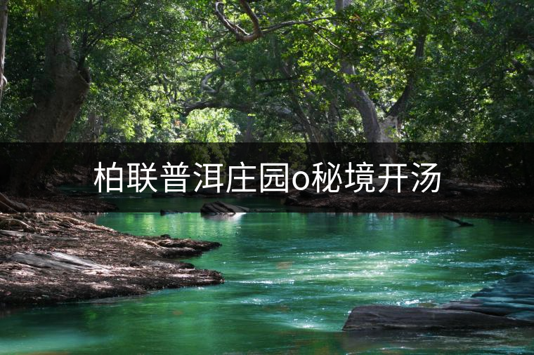 柏聯(lián)普洱莊園o秘境開湯 柏聯(lián)普洱莊園o秘境開湯