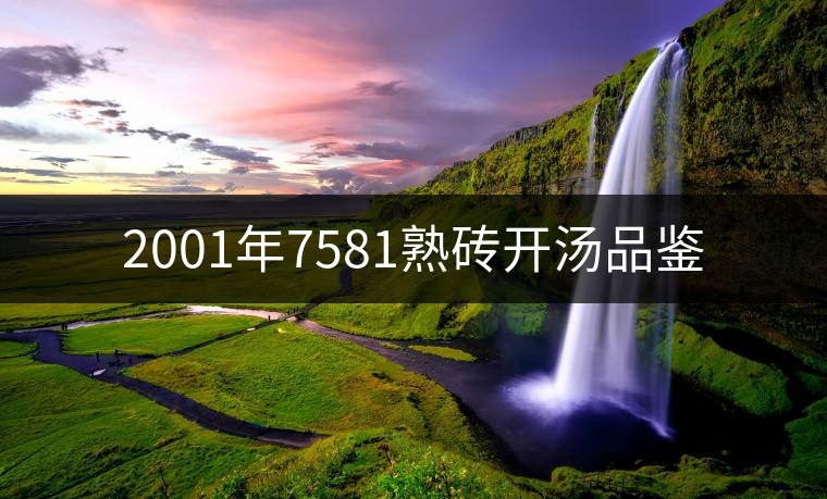 2001年7581熟磚開湯品鑒